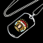 Live Laugh Bark Necklace Stainless Steel or 18k Gold Dog Tag 24" Chain-Express Your Love Gifts