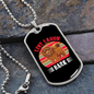 Live Laugh Bark Pink Necklace Stainless Steel or 18k Gold Dog Tag 24" Chain-Express Your Love Gifts