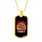 Live Laugh Bark Pink Necklace Stainless Steel or 18k Gold Dog Tag 24" Chain-Express Your Love Gifts