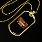 Live Laugh Bark Simple Necklace Stainless Steel or 18k Gold Dog Tag 24" Chain-Express Your Love Gifts