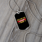 Live Laugh Bark Simple Necklace Stainless Steel or 18k Gold Dog Tag 24" Chain-Express Your Love Gifts