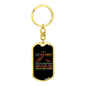 Live Love Hiking Keychain Stainless Steel or 18k Gold Dog Tag Keyring-Express Your Love Gifts