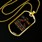 Live Love Hiking Necklace Stainless Steel or 18k Gold Dog Tag 24" Chain-Express Your Love Gifts