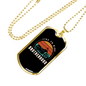 Live To Ride Bortherhood Biker Necklace Stainless Steel or 18k Gold Dog Tag 24"-Express Your Love Gifts