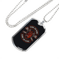 Live To Ride Satan Biker Necklace Stainless Steel or 18k Gold Dog Tag 24"-Express Your Love Gifts