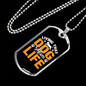 Living That Dog Mom Life Necklace Stainless Steel or 18k Gold Dog Tag 24" Chain-Express Your Love Gifts