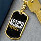 Loading Crypto Crypto Keychain Stainless Steel or 18k Gold Dog Tag Keyring-Express Your Love Gifts