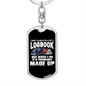 Logbook Driver Swivel Trucker Keychain Dog Tag Stainless Steel or 18k Gold-Express Your Love Gifts