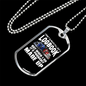 Logbook Driver Trucker Dog Tag Stainless Steel or 18k Gold 24" Chain-Express Your Love Gifts