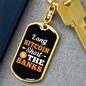 Long Bitcoin Short The Banks Crypto Keychain Stainless Steel or 18k Gold Dog Tag Keyring-Express Your Love Gifts