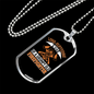 Long-Suffering Firefighter'S Wife Ecklace Stainless Steel or 18k Gold Dog Tag 24" Chain-Express Your Love Gifts
