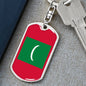 Longhair Cat Dad King Keychain Stainless Steel or 18k Gold-Express Your Love Gifts