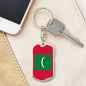 Longhair Cat Dad King Keychain Stainless Steel or 18k Gold-Express Your Love Gifts
