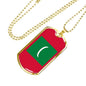 Longhair Cat Dad Necklace Stainless Steel or 18k Gold Dog Tag 24" Chain-Express Your Love Gifts