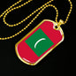 Longhair Cat Dad Necklace Stainless Steel or 18k Gold Dog Tag 24" Chain-Express Your Love Gifts
