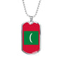 Longhair Cat Dad Necklace Stainless Steel or 18k Gold Dog Tag 24" Chain-Express Your Love Gifts