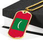 Longhair Cat Dad Necklace Stainless Steel or 18k Gold Dog Tag 24" Chain-Express Your Love Gifts