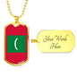 Longhair Cat Dad Necklace Stainless Steel or 18k Gold Dog Tag 24" Chain-Express Your Love Gifts