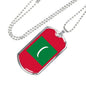 Longhair Cat Dad Necklace Stainless Steel or 18k Gold Dog Tag 24" Chain-Express Your Love Gifts