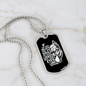 Looked Into Their Eyes Necklace Stainless Steel or 18k Gold Dog Tag 24" Chain-Express Your Love Gifts