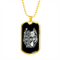 Looked Into Their Eyes Necklace Stainless Steel or 18k Gold Dog Tag 24" Chain-Express Your Love Gifts