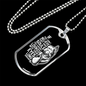 Looked Into Their Eyes Necklace Stainless Steel or 18k Gold Dog Tag 24" Chain-Express Your Love Gifts
