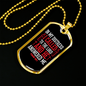Lord Answered Me Christian Necklace Stainless Steel or 18k Gold Dog Tag 24" Chain-Express Your Love Gifts