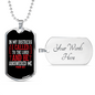 Lord Answered Me Christian Necklace Stainless Steel or 18k Gold Dog Tag 24" Chain-Express Your Love Gifts