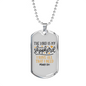 Lord Is My Shepherd Christian Necklace Stainless Steel or 18k Gold Dog Tag 24" Chain-Express Your Love Gifts