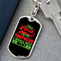 Lord Is My Shepherd Keychain Stainless Steel or 18k Gold Dog Tag Keyring-Express Your Love Gifts