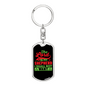 Lord Is My Shepherd Keychain Stainless Steel or 18k Gold Dog Tag Keyring-Express Your Love Gifts