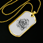 Lord Is Your Strength Christian Necklace Stainless Steel or 18k Gold Dog Tag 24" Chain-Express Your Love Gifts