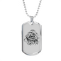 Lord Is Your Strength Christian Necklace Stainless Steel or 18k Gold Dog Tag 24" Chain-Express Your Love Gifts
