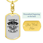 Lord Let Them See Keychain Stainless Steel or 18k Gold Dog Tag Keyring-Express Your Love Gifts
