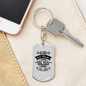 Lord Let Them See Keychain Stainless Steel or 18k Gold Dog Tag Keyring-Express Your Love Gifts