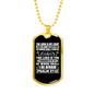 Lord My Light Christian Necklace Stainless Steel or 18k Gold Dog Tag 24" Chain-Express Your Love Gifts