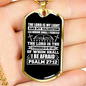 Lord My Light Christian Necklace Stainless Steel or 18k Gold Dog Tag 24" Chain-Express Your Love Gifts