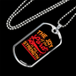 Lord My Strength Christian Necklace Stainless Steel or 18k Gold Dog Tag 24" Chain-Express Your Love Gifts
