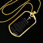 Lord's Prayer Russian Dog Tag Stainless Steel or 18k Gold 24" Chain-Express Your Love Gifts