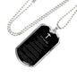 Lord's Prayer Russian Dog Tag Stainless Steel or 18k Gold 24" Chain-Express Your Love Gifts