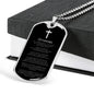 Lord's Prayer Russian Dog Tag Stainless Steel or 18k Gold 24" Chain-Express Your Love Gifts