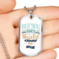 Lord Shield Around Christian Necklace Stainless Steel or 18k Gold Dog Tag 24" Chain-Express Your Love Gifts
