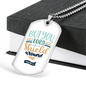 Lord Shield Around Christian Necklace Stainless Steel or 18k Gold Dog Tag 24" Chain-Express Your Love Gifts