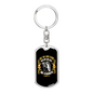 Lord Stood Christian Keychain Stainless Steel or 18k Gold Dog Tag Keyring-Express Your Love Gifts