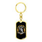 Lord Stood Christian Keychain Stainless Steel or 18k Gold Dog Tag Keyring-Express Your Love Gifts