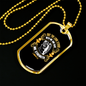 Lord Stood Christian Necklace Stainless Steel or 18k Gold Dog Tag 24" Chain-Express Your Love Gifts