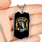 Lord Stood Christian Necklace Stainless Steel or 18k Gold Dog Tag 24" Chain-Express Your Love Gifts