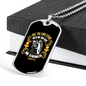 Lord Stood Christian Necklace Stainless Steel or 18k Gold Dog Tag 24" Chain-Express Your Love Gifts