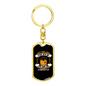 Lord Stood W Me 2 Timothy 4:17 Keychain Stainless Steel or 18k Gold Dog Tag Keyring-Express Your Love Gifts