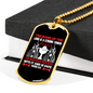 Lord Strong Tower Christian Necklace Stainless Steel or 18k Gold Dog Tag 24" Chain-Express Your Love Gifts